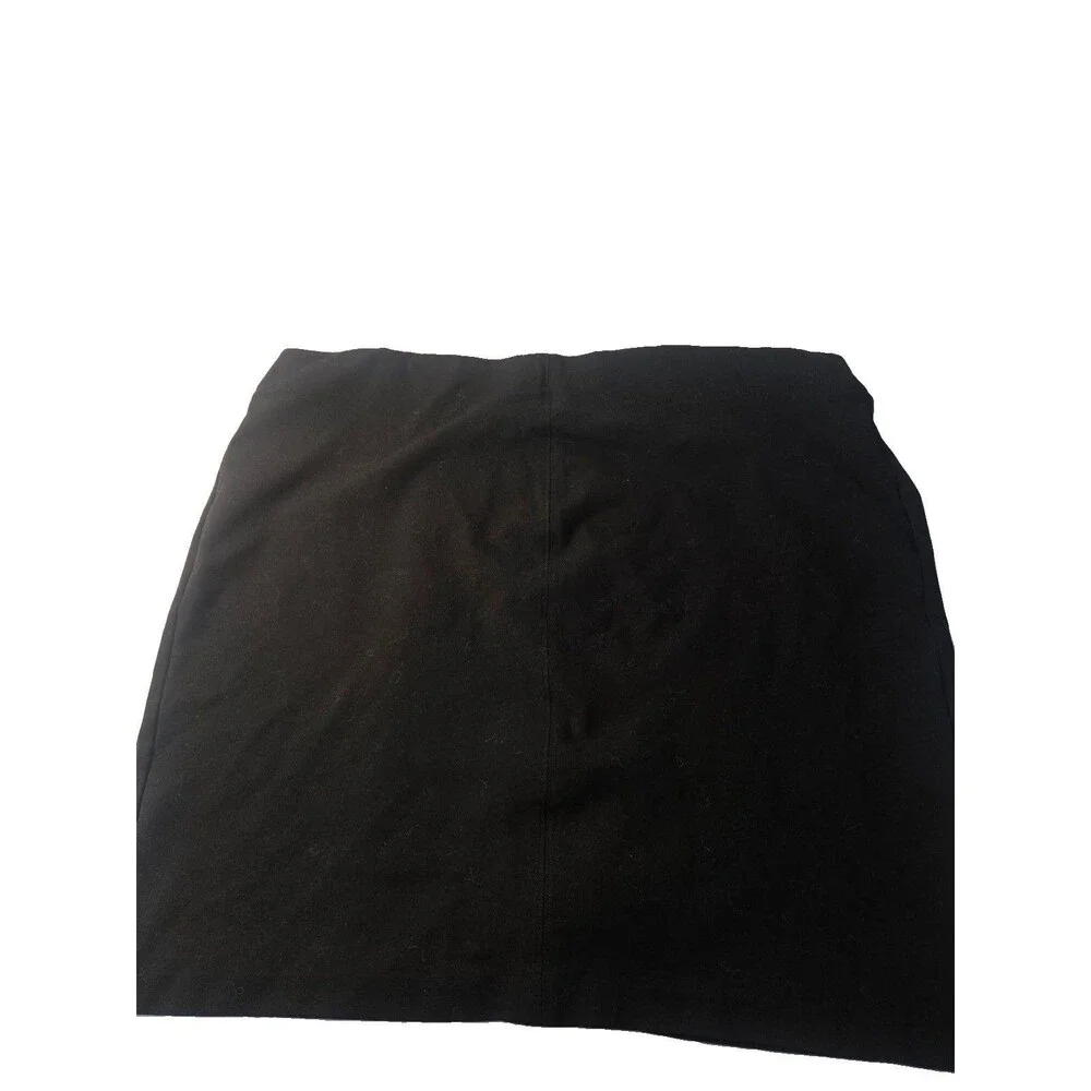 Roz & Ali Straight Skirt Womens 3X Ultra Stretch Ponte Black Work Essentials
